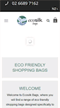 Mobile Screenshot of ecosilkbags.com.au