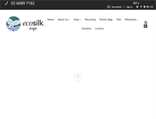 Tablet Screenshot of ecosilkbags.com.au